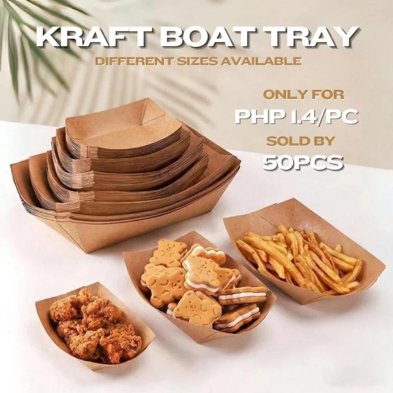 Food Snacks Restaurant - 크라프트 보트 트레이 일회용 핫도그 보트