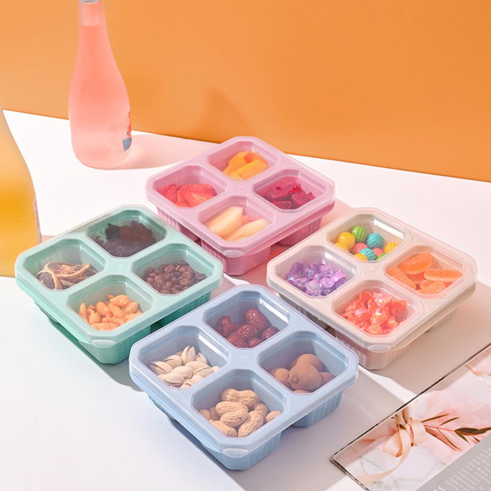 Food Prep Snacks - 스낵 수납함 4개 세트, 4칸 스낵