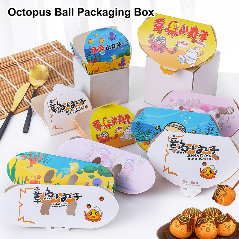 100개 일회용 만화 문어볼 포장 상자 일본 길거리 음 - Street Food Snacks 리뷰 및 가격