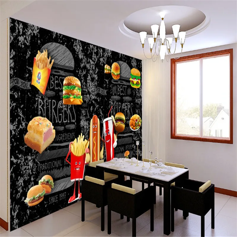 사용자 정의 햄버거 핫도그 빵 튀김 벽지 패스트 푸드  - Food Snacks Background 리뷰 및 가격