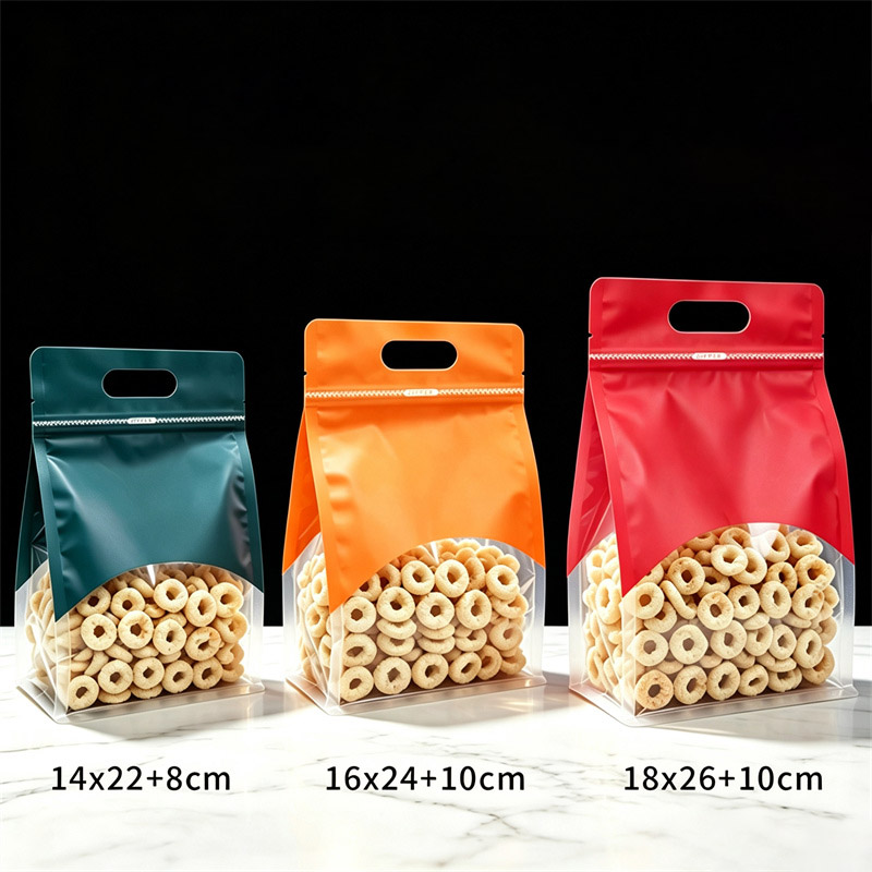50개 투명 휴대용 밀봉 봉투, 곡물, 스낵, 커피,  - Logo Food Snack 리뷰 및 가격