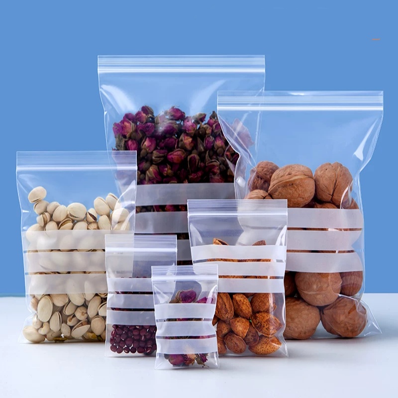 200개 PE 투명 플라스틱 지퍼백 포장지 DIY 로고 - Food Like Snacks 리뷰 및 가격