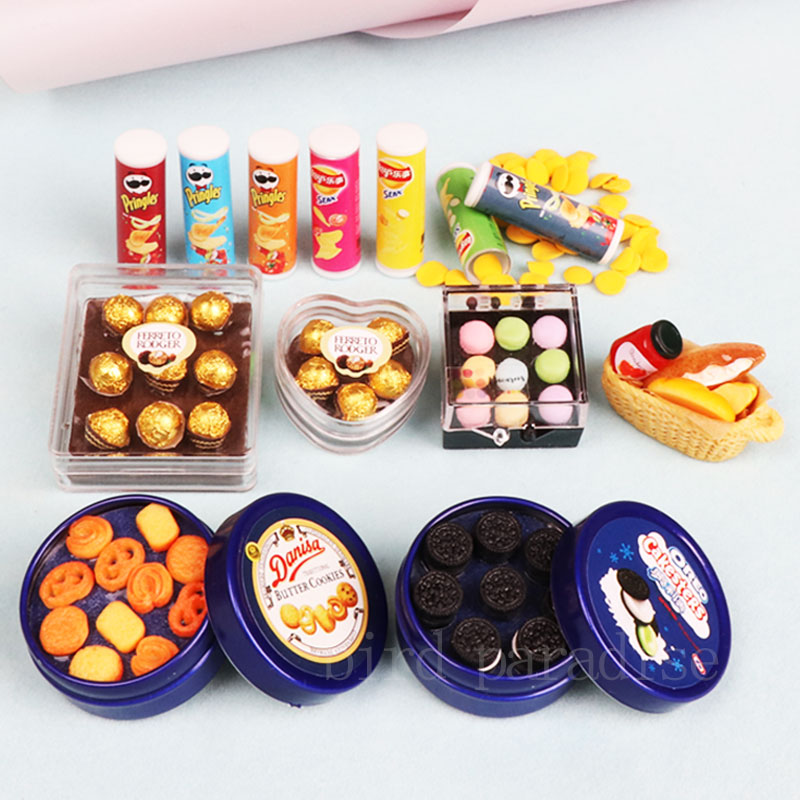 1/6 Miniatrue 인형 음식 미니 초콜릿 쿠키  - Food Like Snacks 리뷰 및 가격