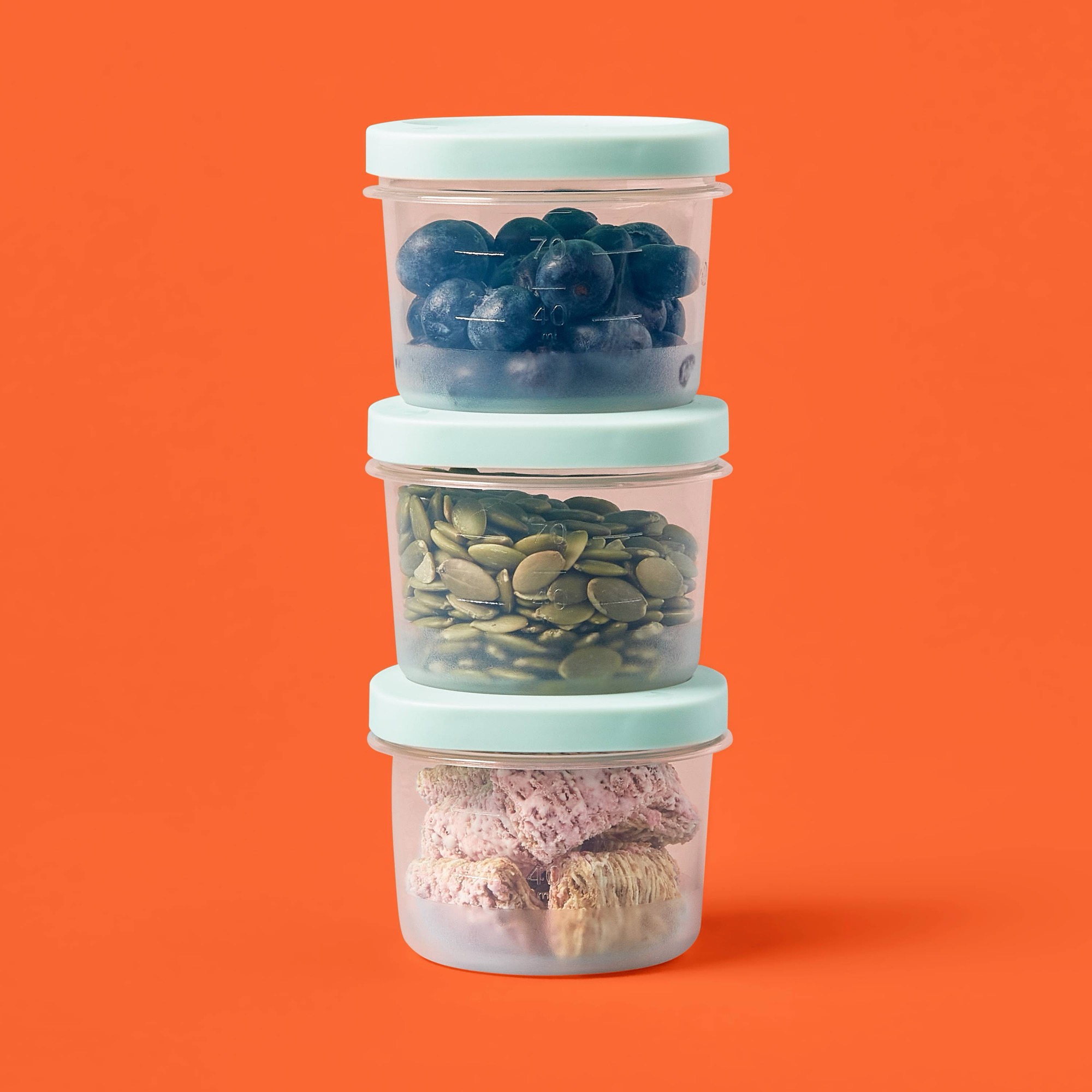 6개입 원형 트위스트-락 식품 보관 용기, 4플 온스  - Food Prep Snacks 리뷰 및 가격