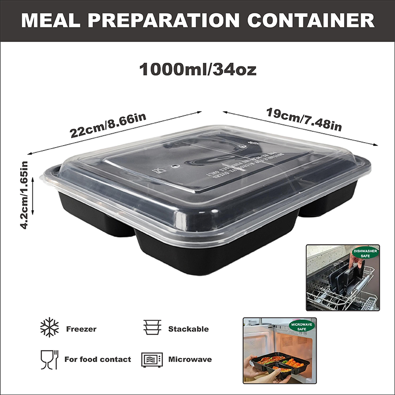 3칸 34온스/1000ml, 12/35개, 누수 방지  - Food Prep Snacks 리뷰 및 가격
